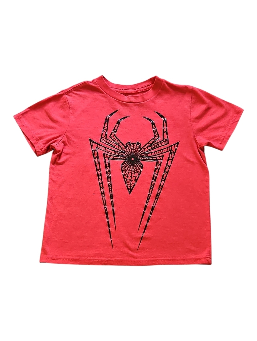 Spider-Man Marvel T-shirt Red Short Sleeve Boys XS